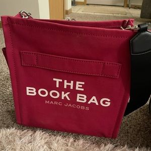 Marc Jacobs The Book Bag - Rare - Dark Red, Deep Magenta, Raspberry Color
